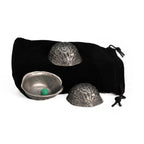 Metal Antique Silver 3 Shell Game