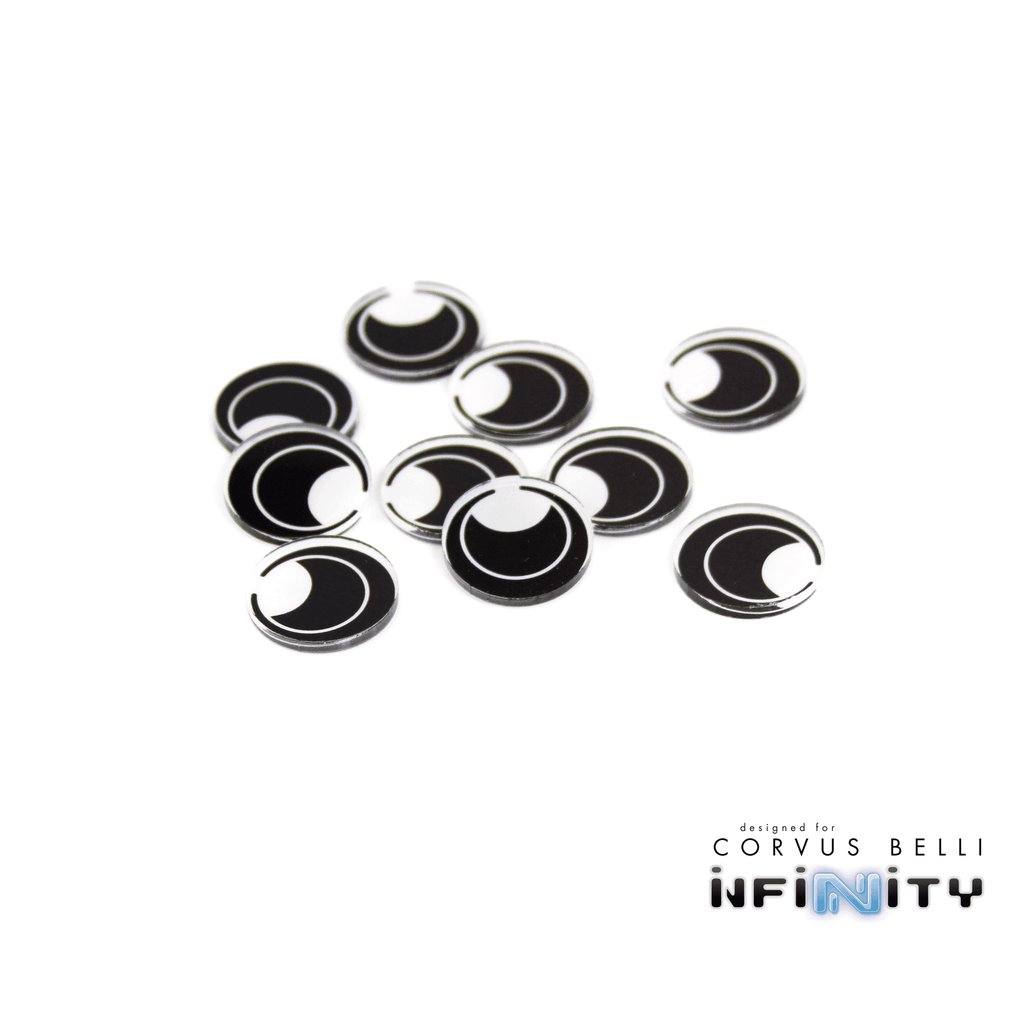 Full Color Infinity Faction Markers, 25mm (Bag of 10) - Steel Phalanx / 25mm