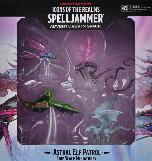 Astral Elf Patrol - Spelljammer Ship Scale - 
