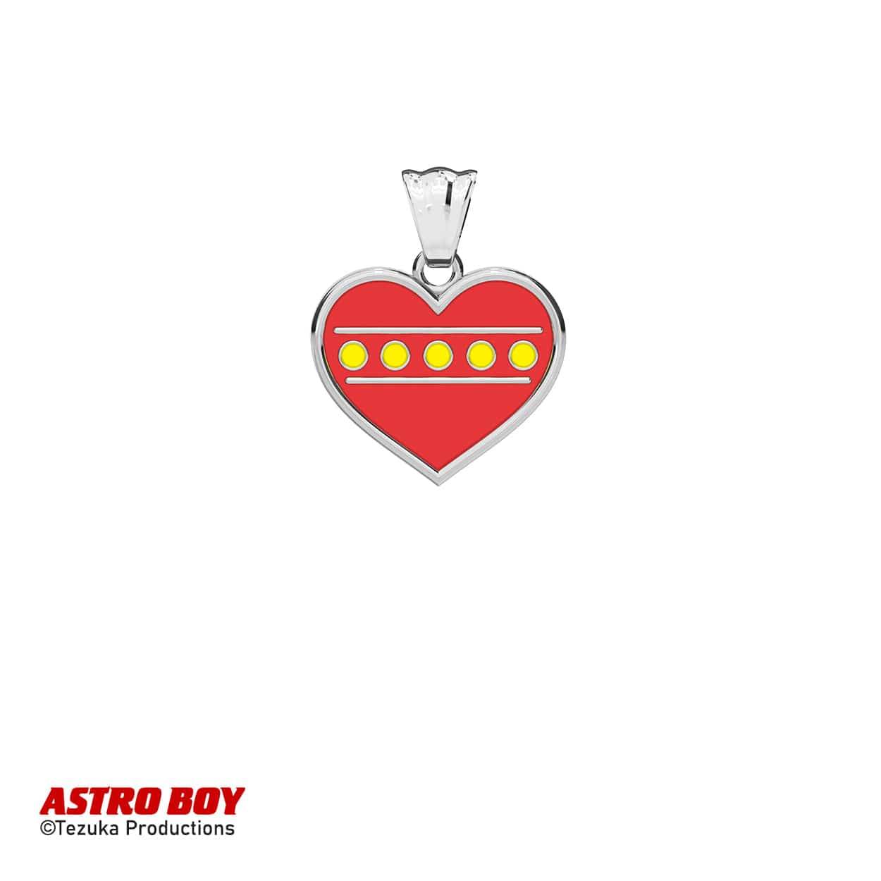 Astro Boy™ Heart Necklace - Chrome