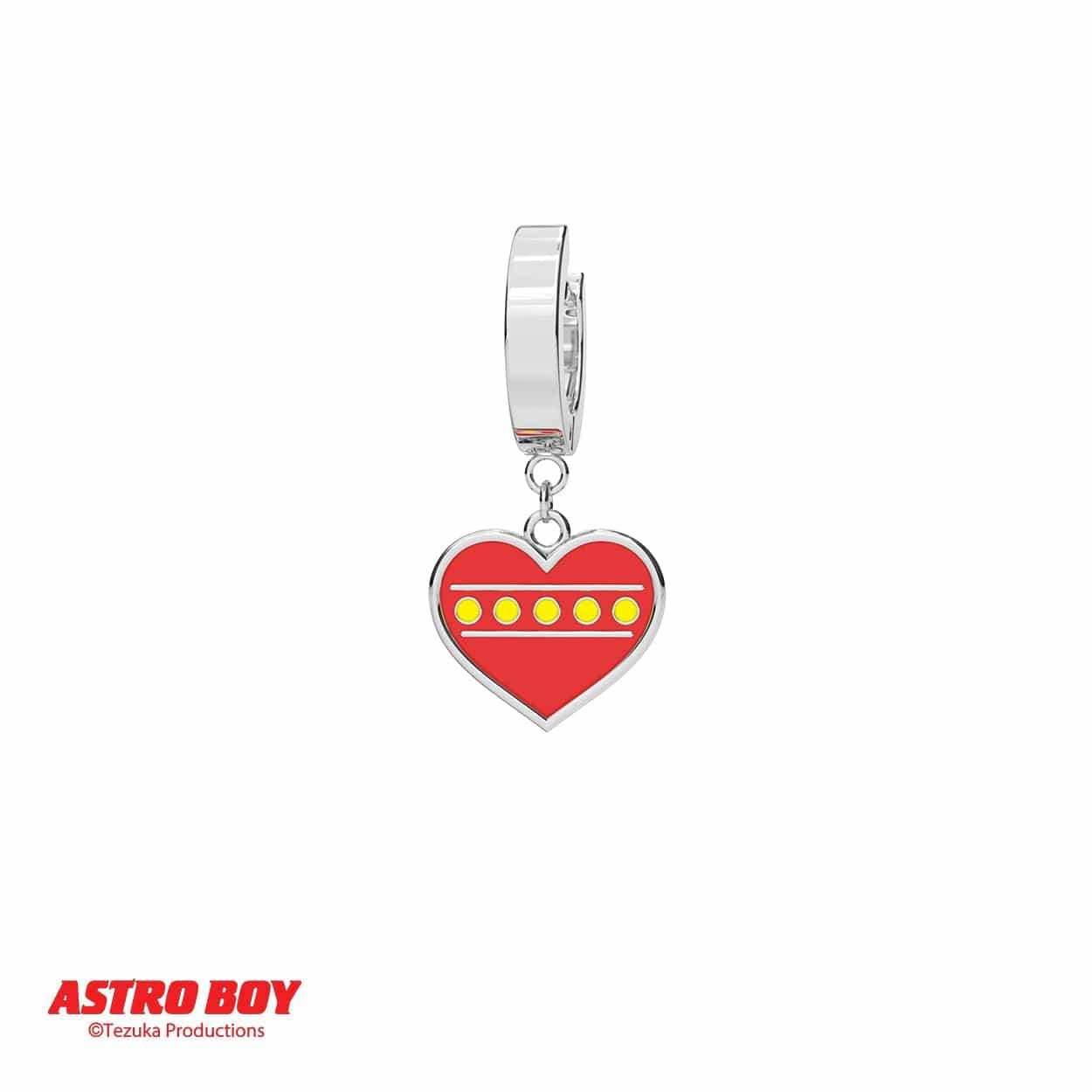 Astro Boy™ Heart Earring - Chrome / Single