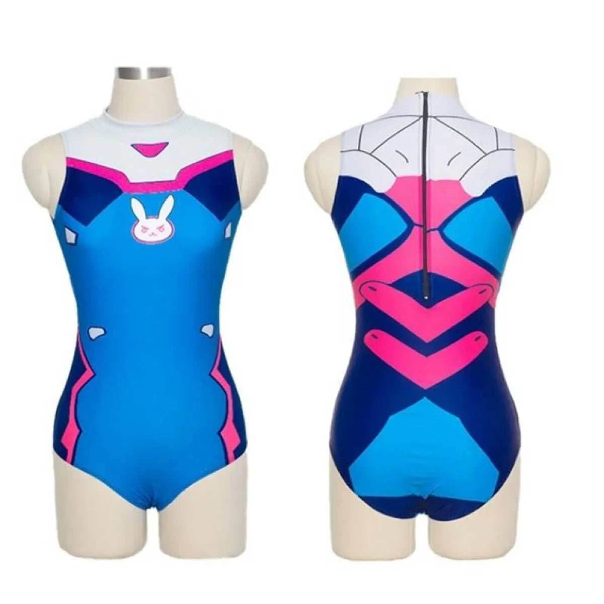 D.VA, Mercy, Asuka Cosplay Swimsuit - Style 3 / M / Anime