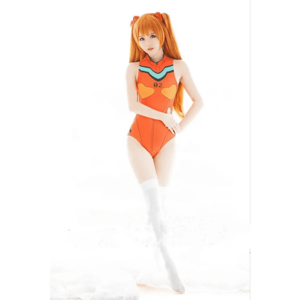 D.VA, Mercy, Asuka Cosplay Swimsuit - Style 3 / M / Anime
