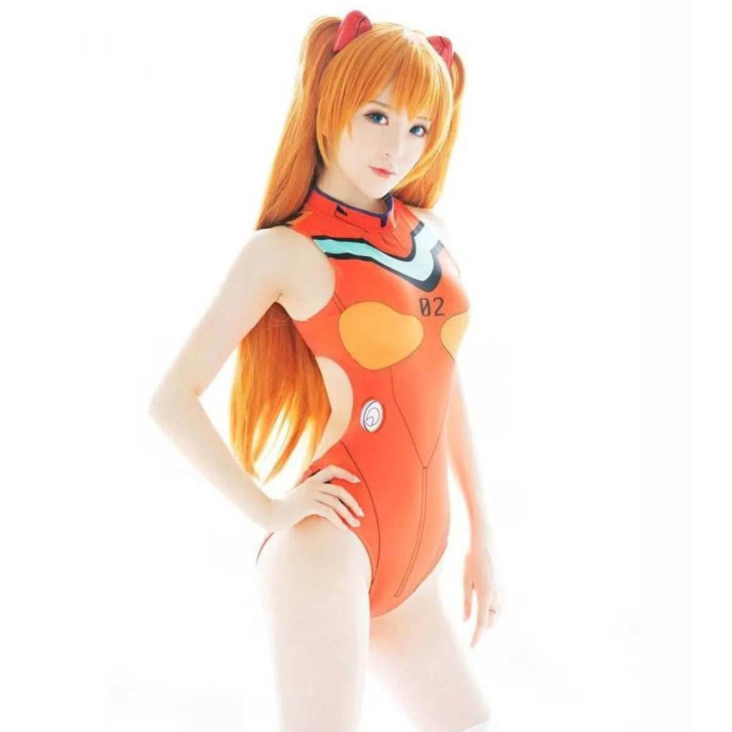 D.VA, Mercy, Asuka Cosplay Swimsuit - Style 3 / M / Anime