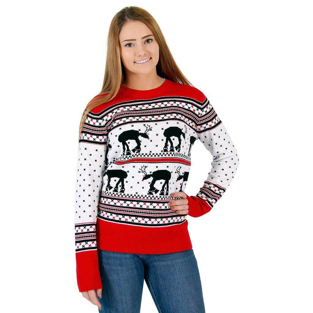 AT-AT Reindeer Ugly Christmas Sweater - S