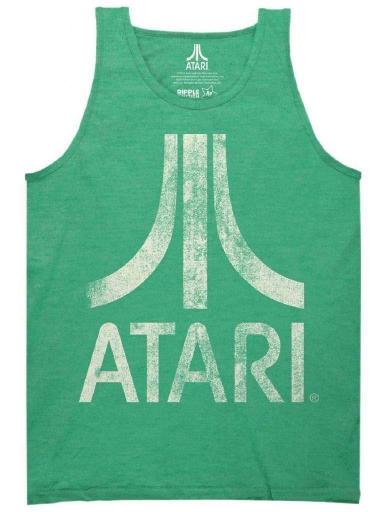 Atari Distressed Logo Adult Tank Top - S / Red