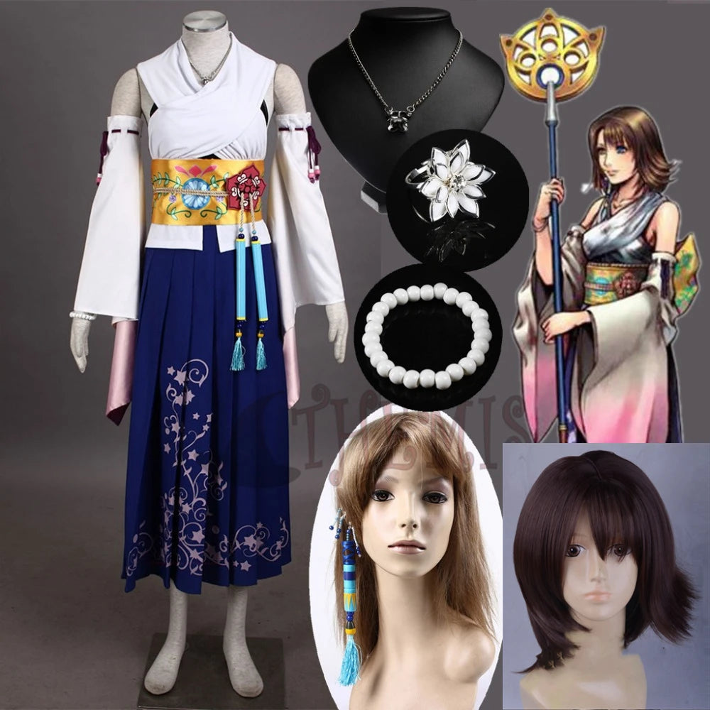 Athemis Final Fantasy Ten Yuna Cosplay Summoned Costume Outfit High Quality Same As Original Character Any Size