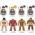 Attack on Titan Anime Set of 8 Lego Minifigures Custom Toys