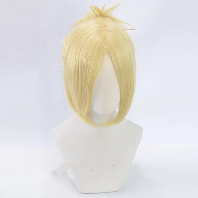 Attack on Titan Annie Leonheart Female Giant Yellow Wig Halloween Role Play+Hairnet