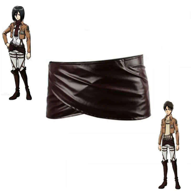 Attack On Titan Cosplay Belt Sets Leather Skirt Shingeki No Kyojin Recon Corps Hookshot Adjustable Harness Belts Costume Outfits