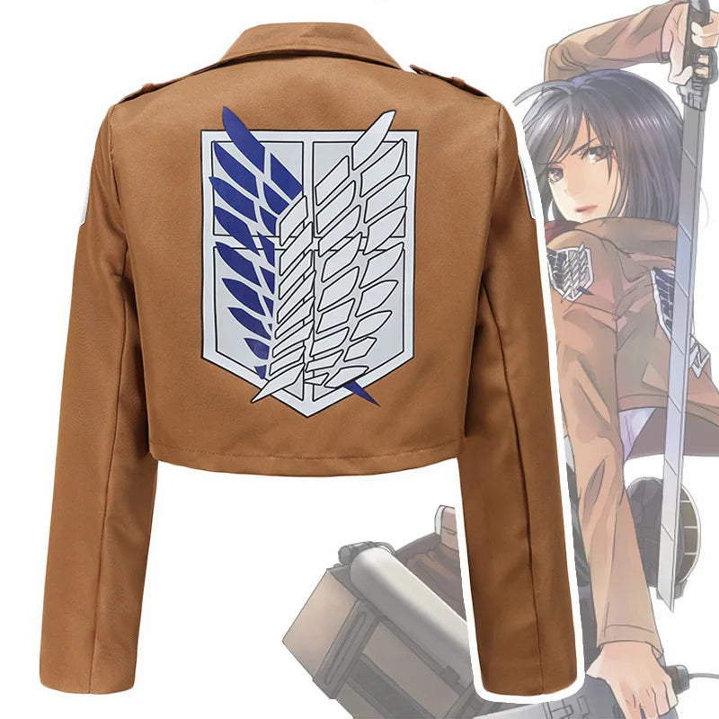 Attack on Titan Shingeki No Kyojin Cosplay Anime Costumes No Kyojin Scouting Legion Jacket Costume Dress