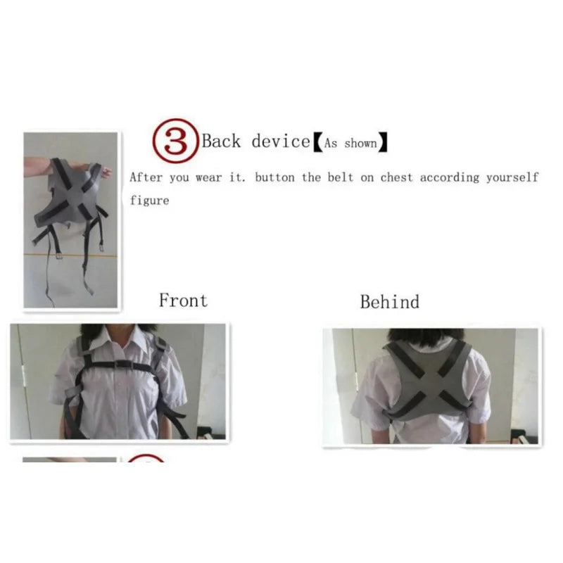 Attack on Titan Shingeki no Kyojin Recon Corps Harness belt hookshot Costume Adjustable Belts cosplay belts free shipping MS2783