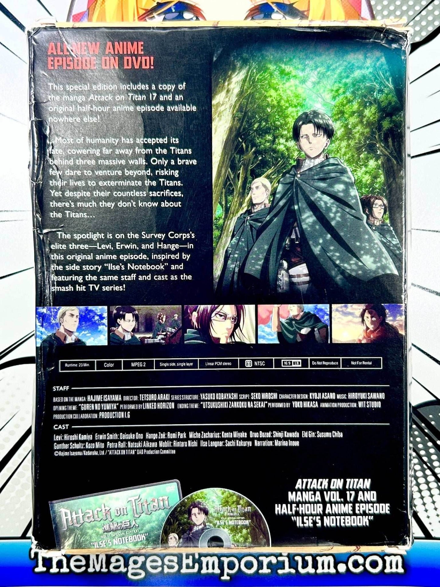 Attack on Titan Special Edition Vol 17 with Box and Sealed DVD - 