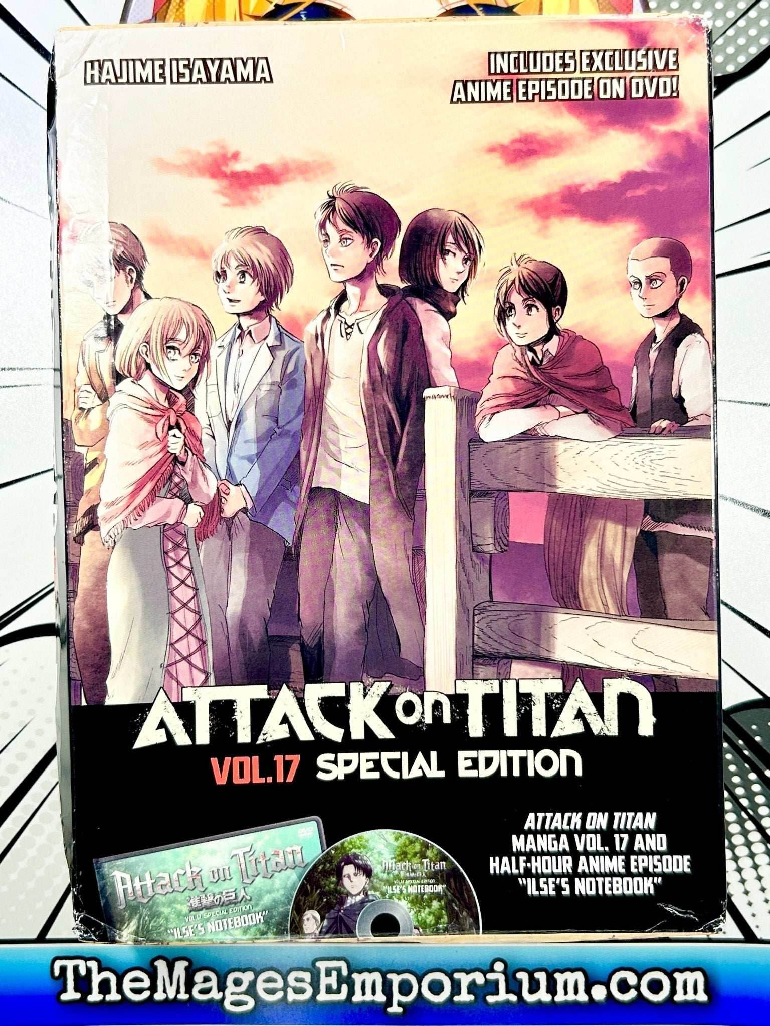 Attack on Titan Special Edition Vol 17 with Box and Sealed DVD - 