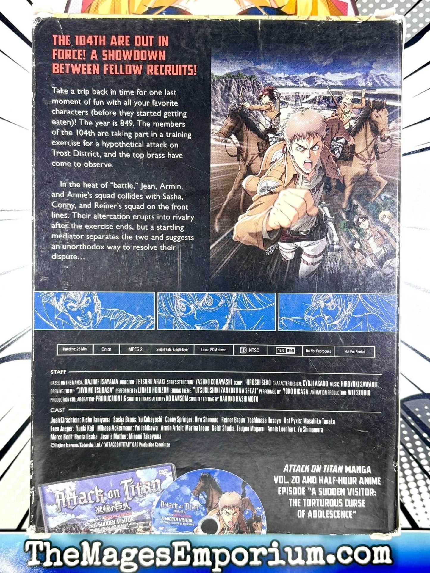 Attack on Titan Special Edition Vol 20 with Box and Sealed DVD - 