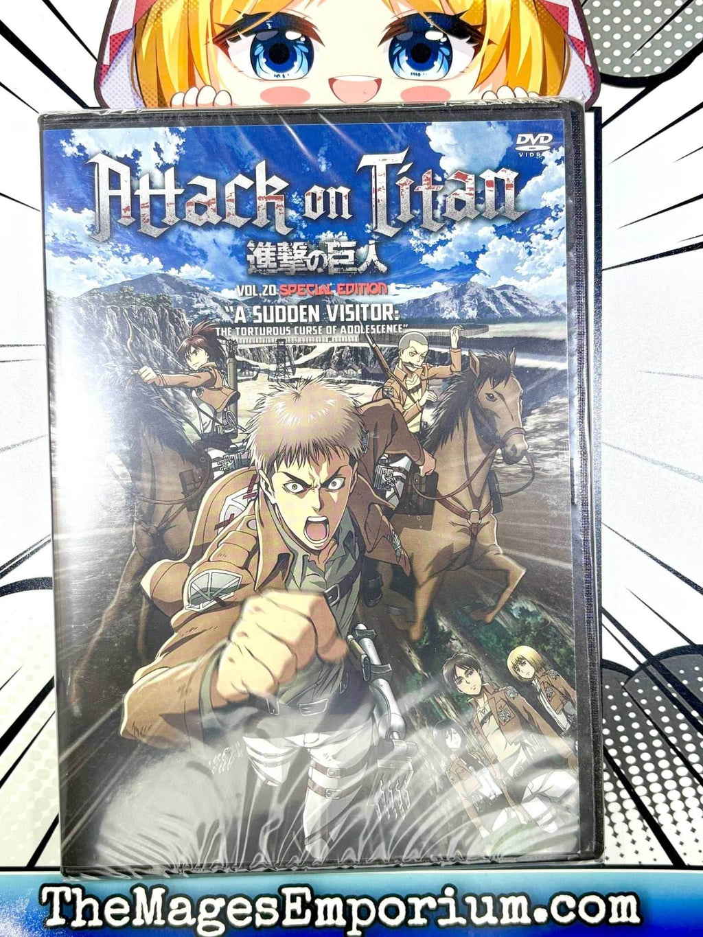 Attack on Titan Special Edition Vol 20 with Box and Sealed DVD - 