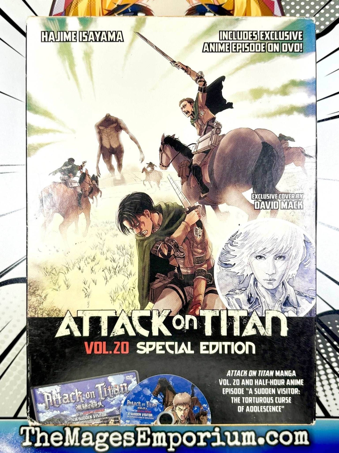 Attack on Titan Special Edition Vol 20 with Box and Sealed DVD - 