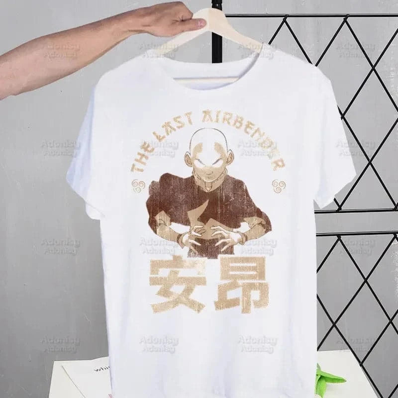 Avatar Cartoon T Shirt Men Retro The Last Airbender Tops Tees  Tshirt  Male T-shirts