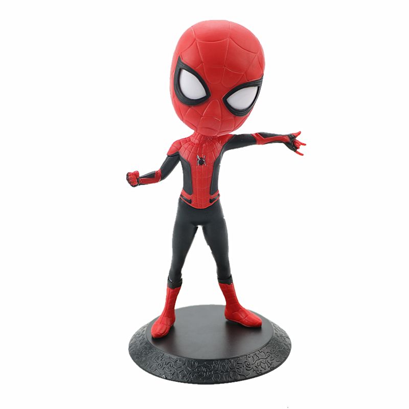 Avengers Anime Doll Superhero Iron Man Spiderman Thor Rocky PVC Doll Collection Model Toy 15 Cm