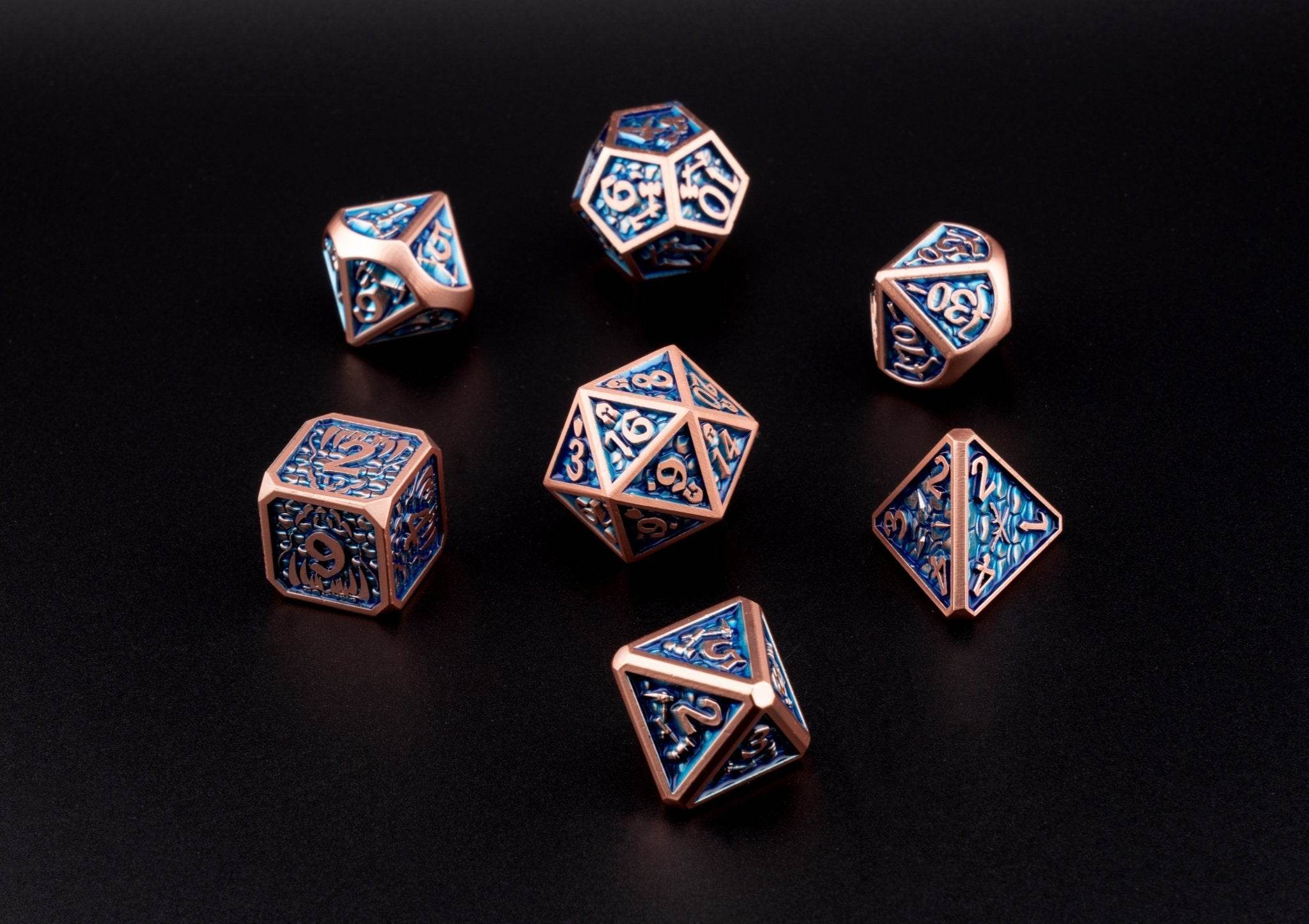 Azure Cascade Dice Set - 