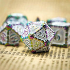 White Rainbow Metal Dice（Dagger of Venom）7-Dice Udixi RPG - 