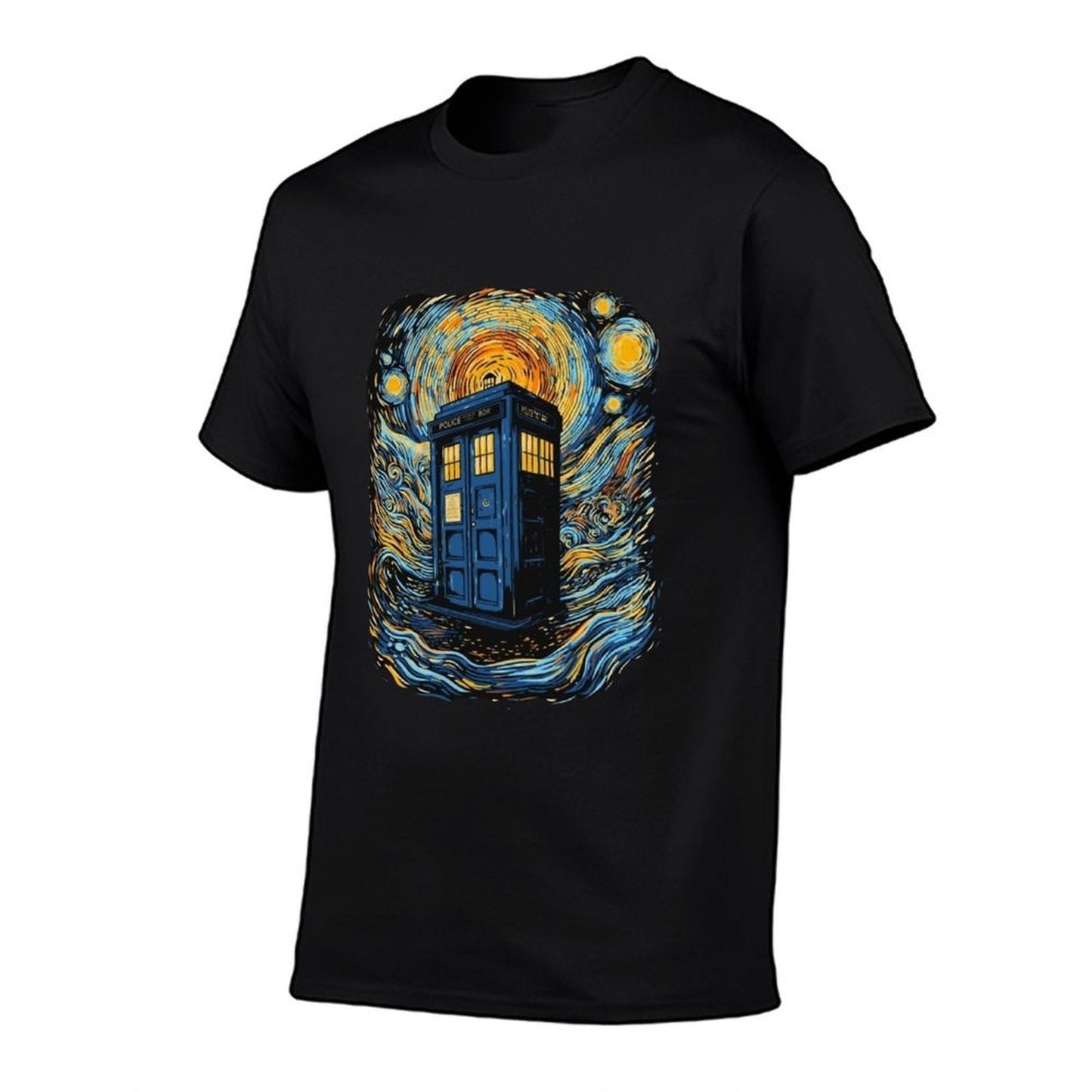 Starry Blue Box  Heathered Texture T-Shirt