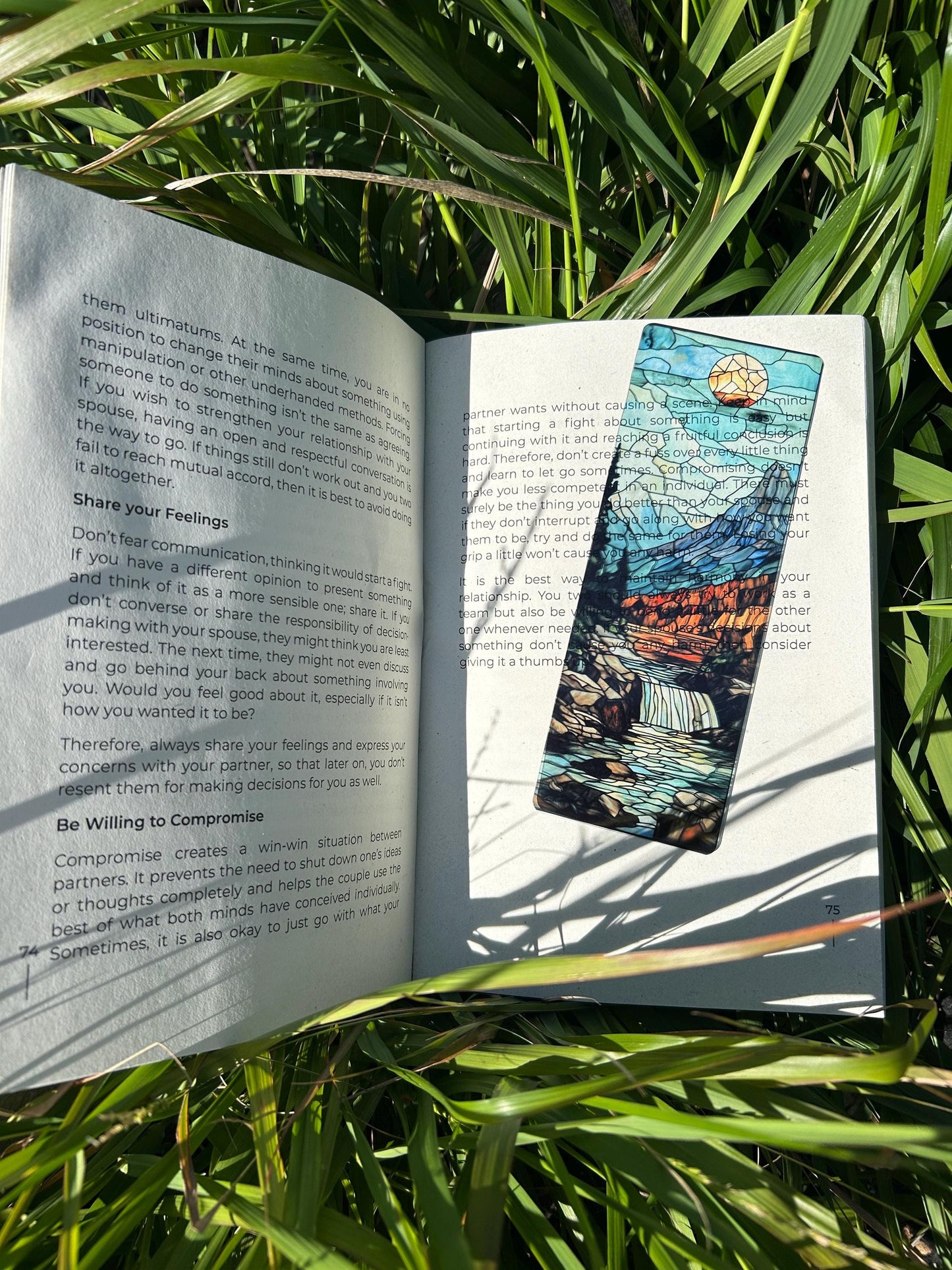 Glacier National Park Bookmark – Handmade Nature Souvenir, Montana Travel Bookmark, Scenic Landscape Page Marker, Adventure Gift