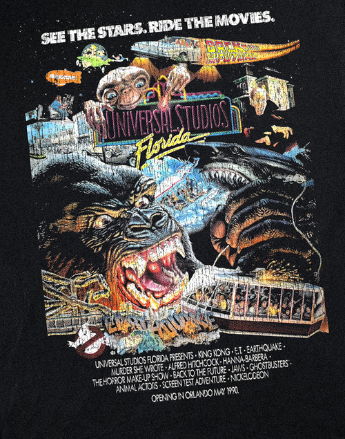89 Universal Studios Florida Vintage Black T-Shirt