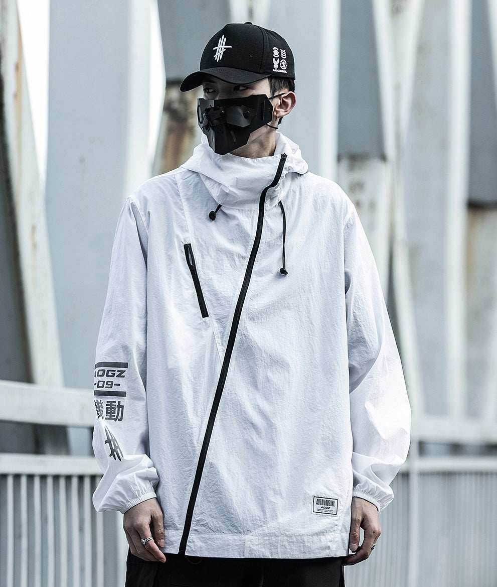 DuskJ4 Scar 09 Windbreaker - White / S