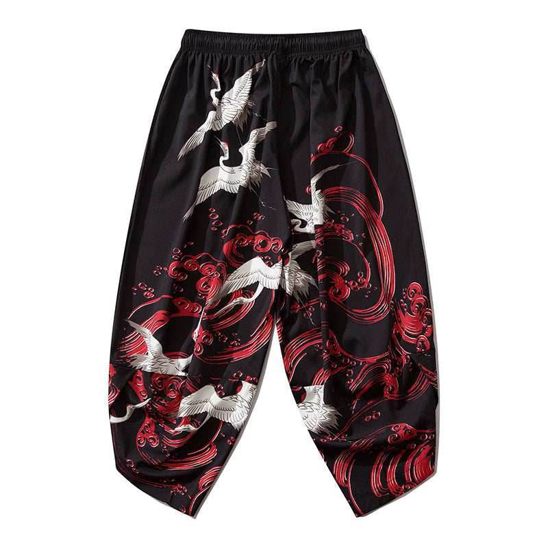 YC142 Red River Cranes Lightweight Pants - Black / S