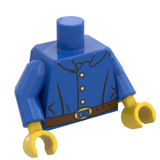 B3 Customs® Civil War Union Soldier Printed Minifig Torso