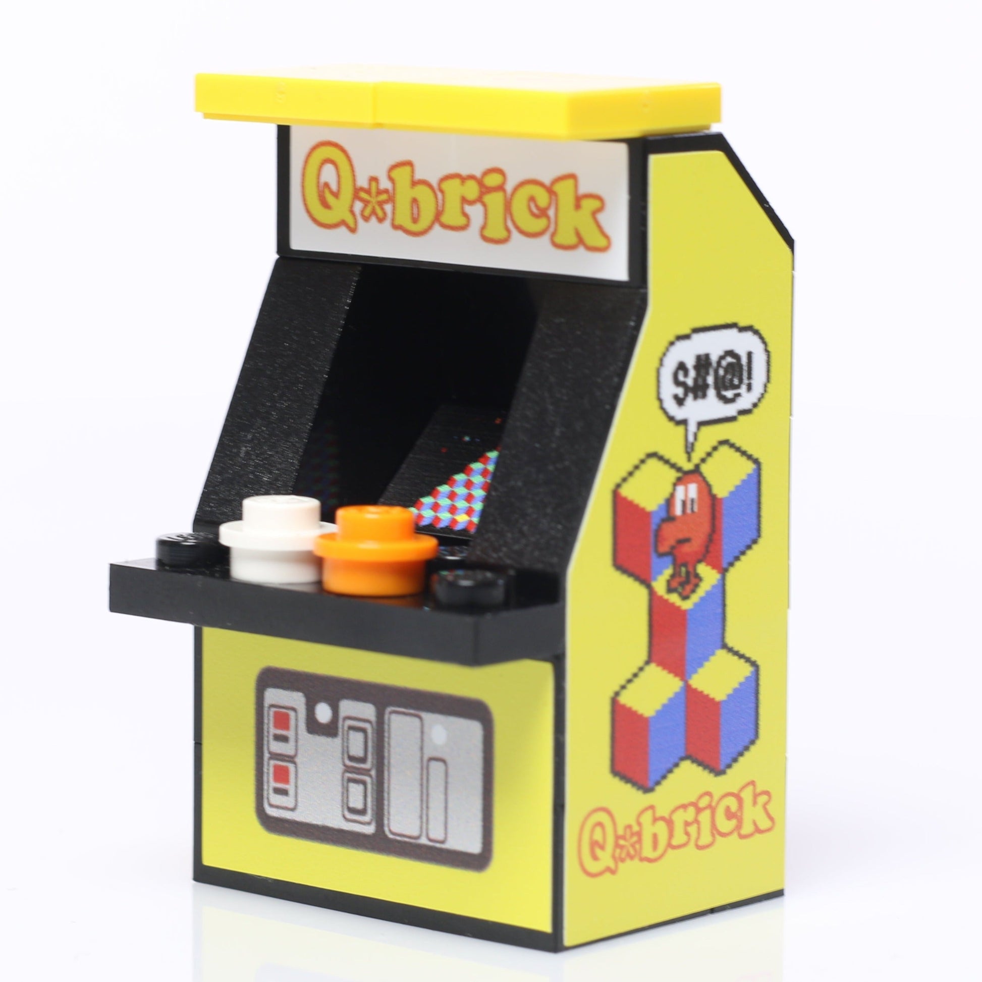 B3 Customs Q*Brick Arcade Machine made from LEGO parts