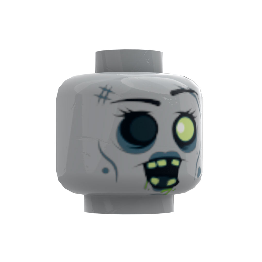 B3 Customs® Zombie #1 Minifig Head