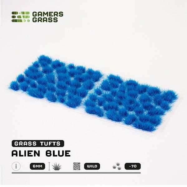 Gamers Grass Tufts: Alien Tufts- Blue 6mm- Wild - 