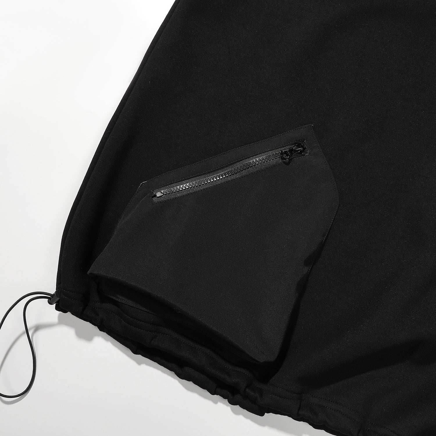 HiH33 Black Utility Hoodie - Black / M