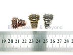 Antique King Skull Bead, For 550 Paracord Survival Bracelet, Men's Bracelet Beads, Paracord KeyChain Beads, 18x22x15mm, 1pc, sku#Y105