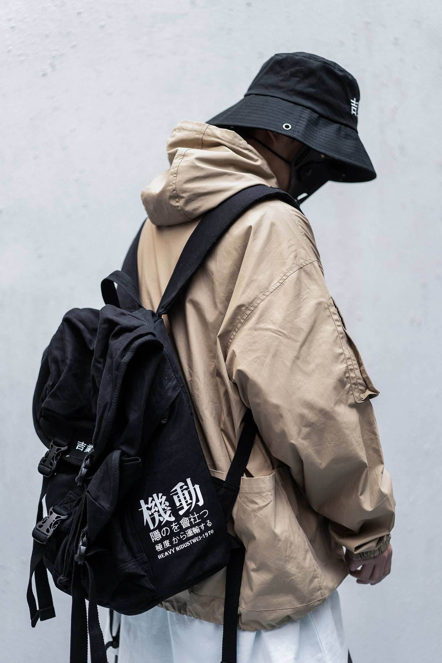 Hi2013 Khaki Industrial Windbreaker - Khaki / S