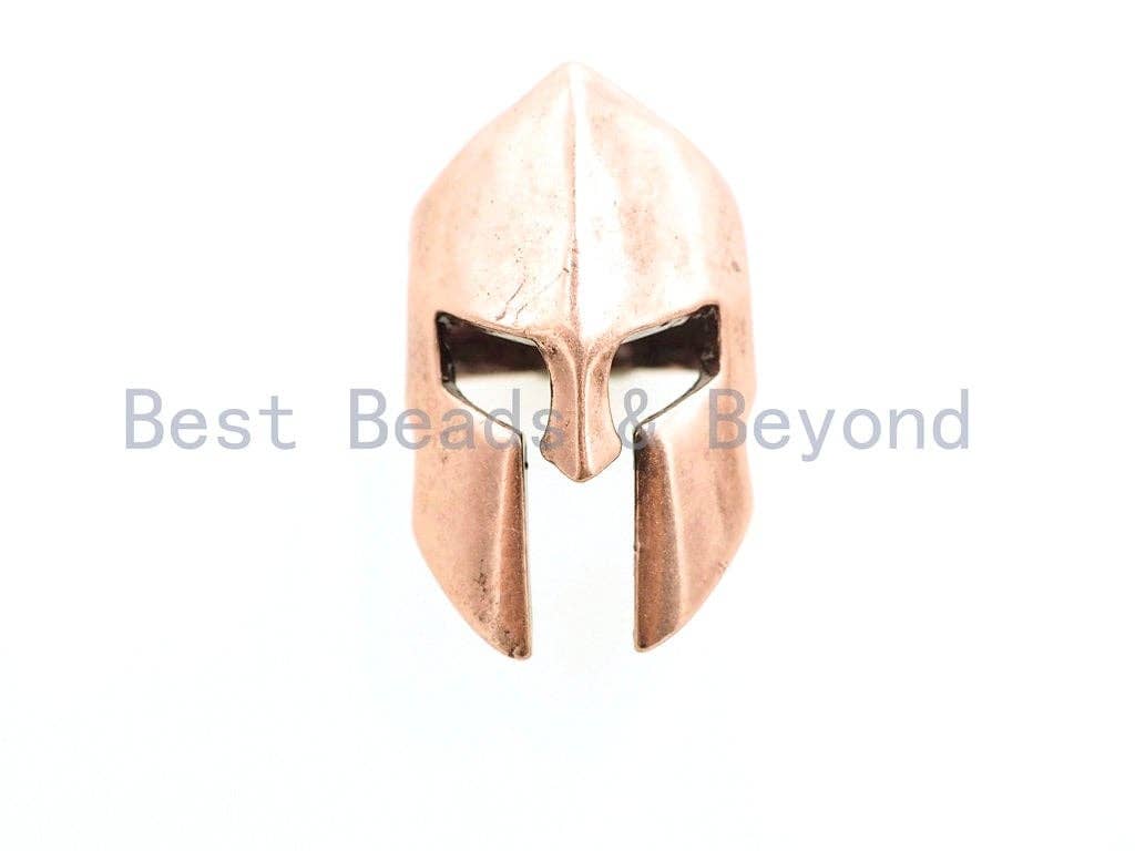 Antique Spartan Warror helmet bead, For Paracord Survival Bracelet making, helmet Charms for men's bracelet, DIY Jewelry,22mm, 1pc, sku#Y103