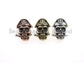 Antique Pirate Skull Paracord Beads, Paracord Survival Bracelet Beads, KeyChain Lanyard Making Findings, DIY Jewelry 15x21x11mm, sku#Y102