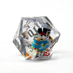 Snowman Holiday d20 Dice 33mm Christmas Dice (2021) - 
