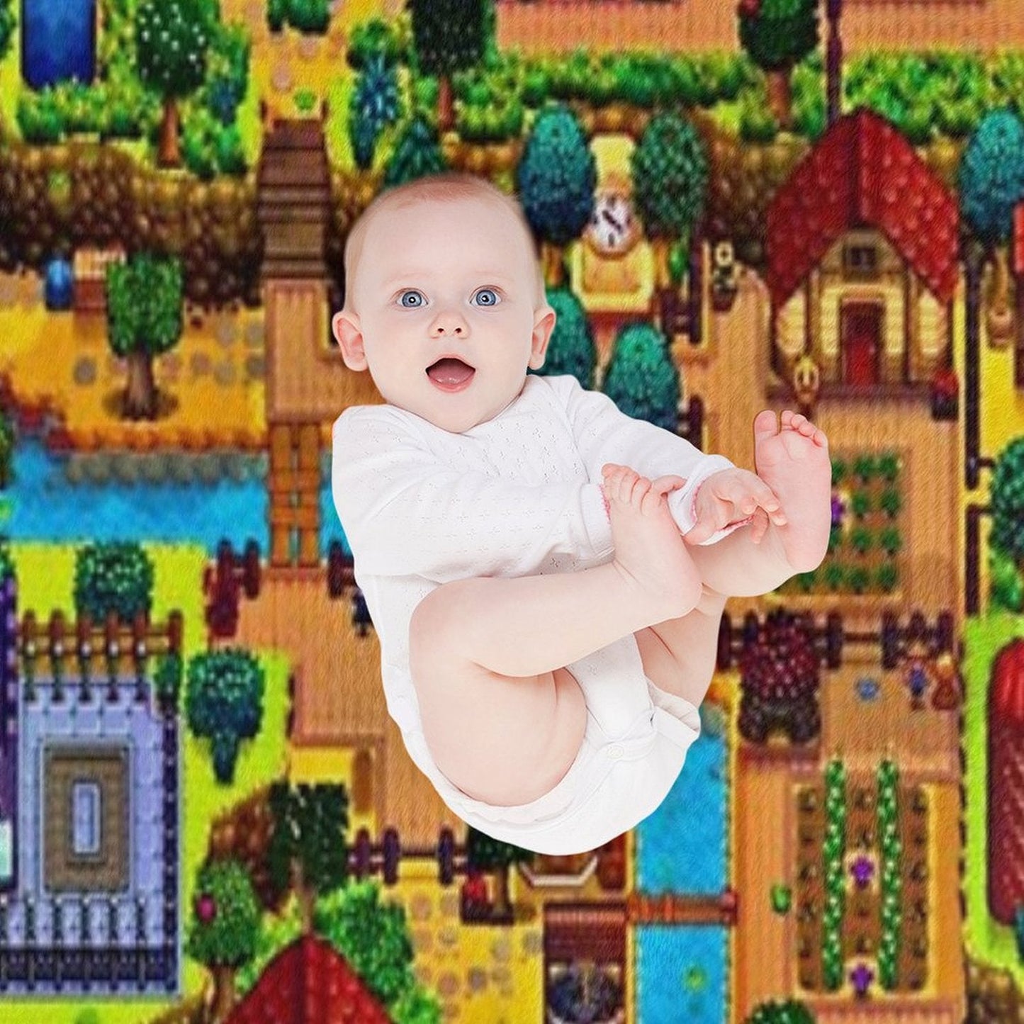 Stardew Valley Map Throw Blanket