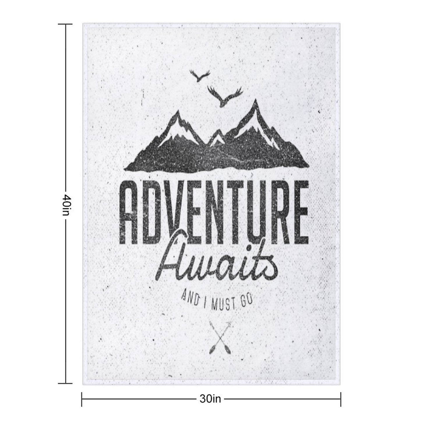 ADVENTURE AWAITS Throw Blanket