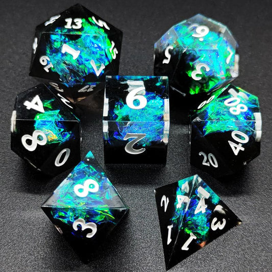 Polyhedron Board Game Resin Dice Set-DungeonDice1