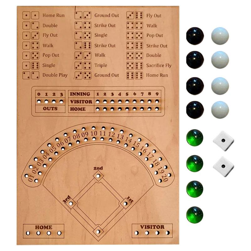 New Baseball Dice Board Game Interactive Double Battle Table Game Funny Sports Toy For Adults Kids Party Props
