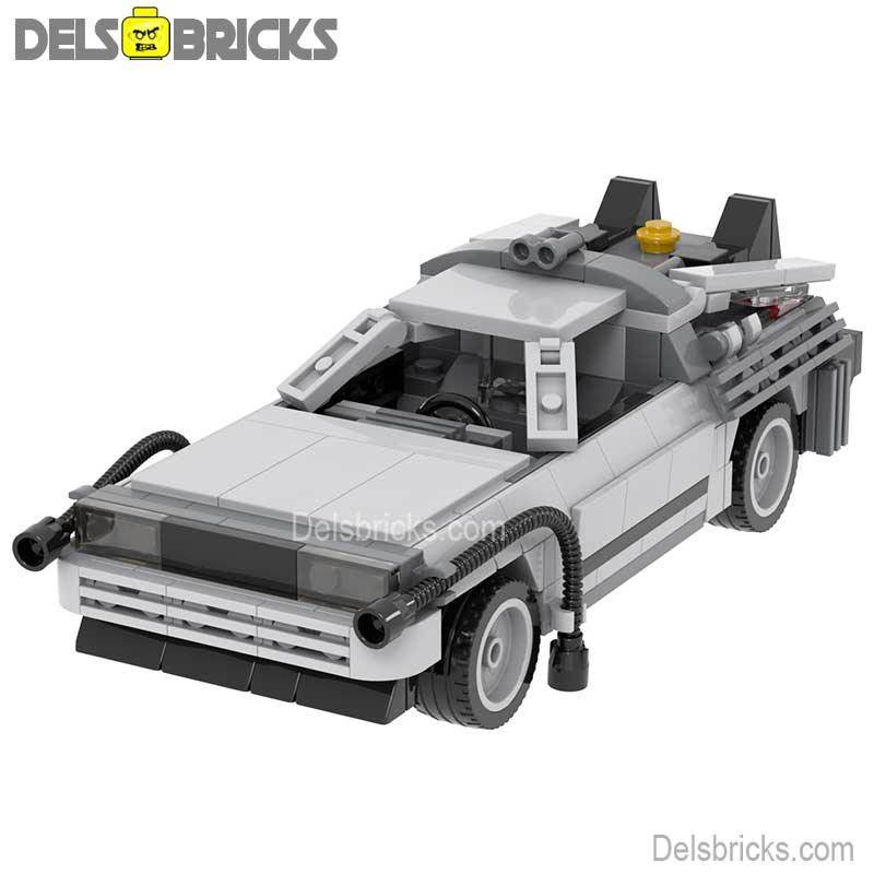 Back to the Future Car Delorean Lego Minifigures Custom Toys - 
