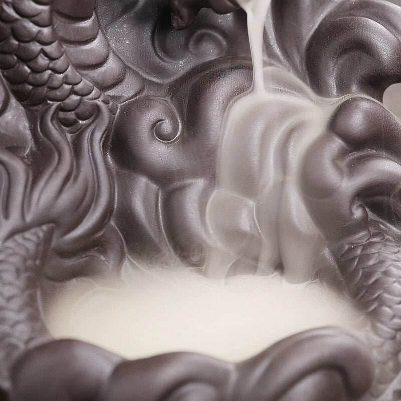 3D Relief Dragonphant Backflow Incense Burner - 