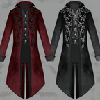 Steampunk Victorian Jacket Gothic Tailcoat Renaissance Men's - L / Solid color