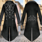 Steampunk Victorian Jacket Gothic Tailcoat Renaissance Men's - L / Solid color