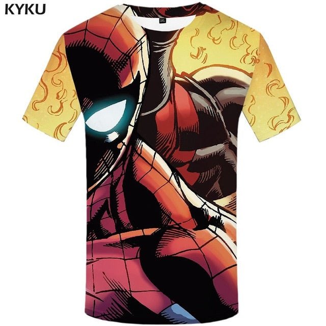 Badass Deadpool T shirt Men Blood T-shirts 3d Red Shirt Print War Anime Clothes Gothic Tshirt Printed-3