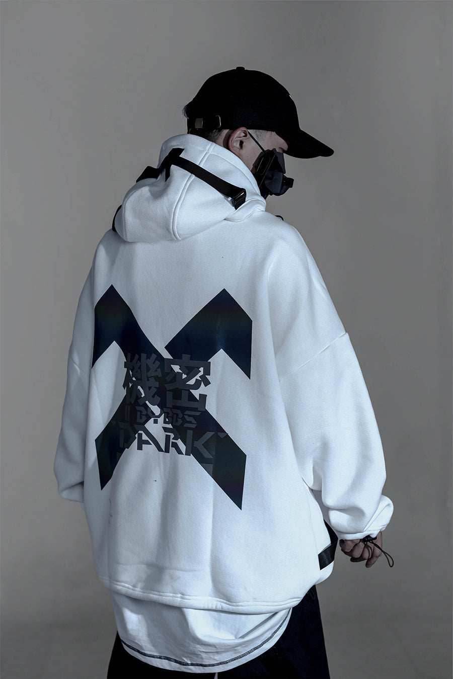 HiH13 Secret X Hoodie - White / M
